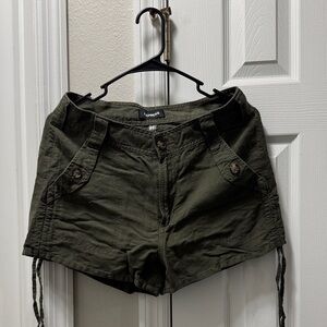 Express Olive Cargo Shorts